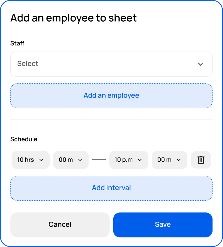 worker modal